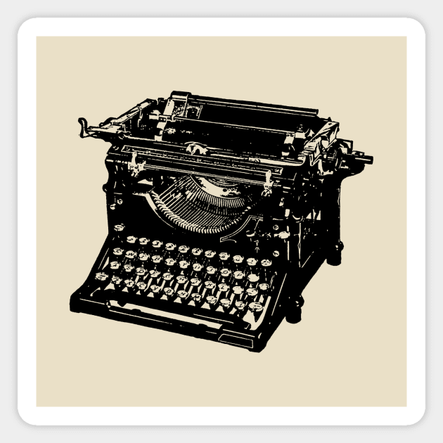 Antique Typewriter Sticker by GloopTrekker